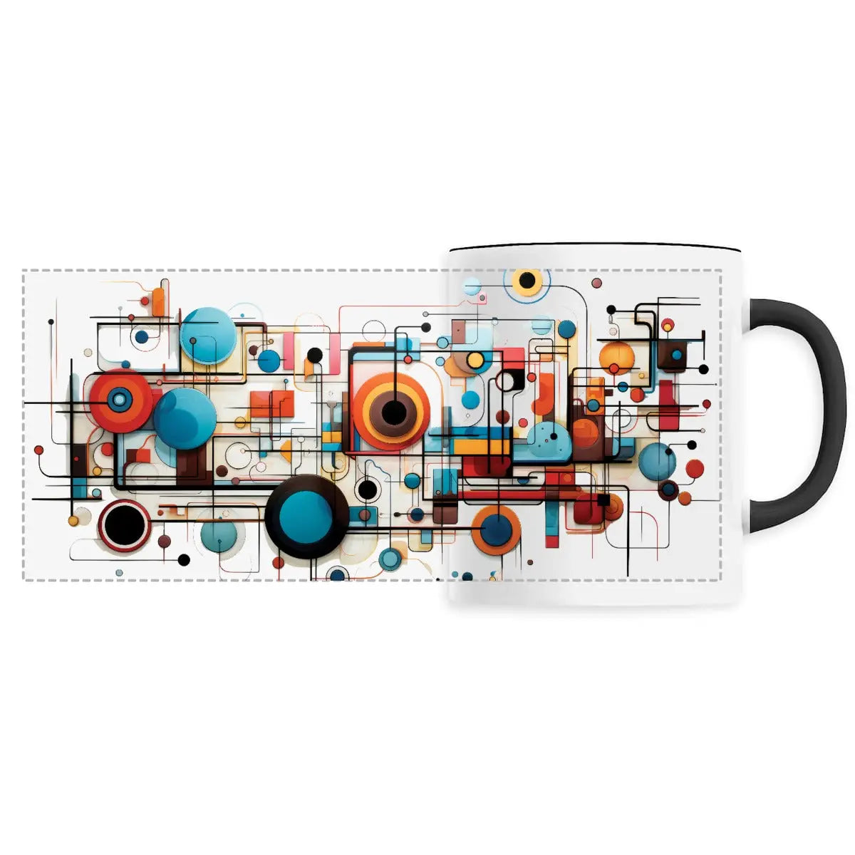 Mug design art contemporain géométrique - Cafétoile