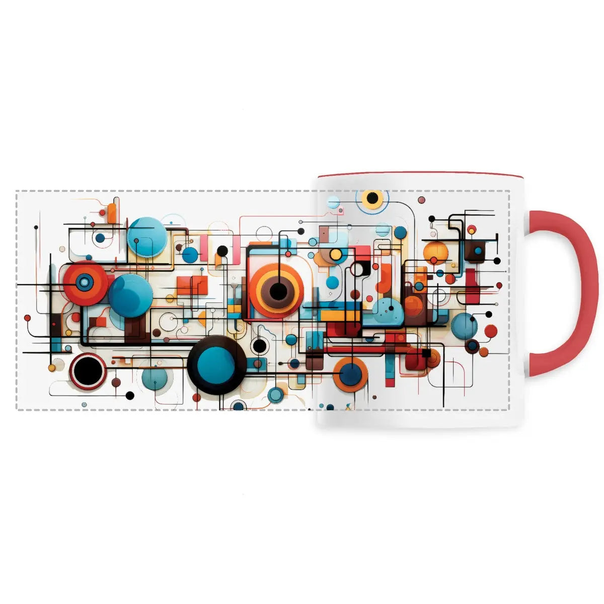 Mug design art contemporain géométrique - Cafétoile