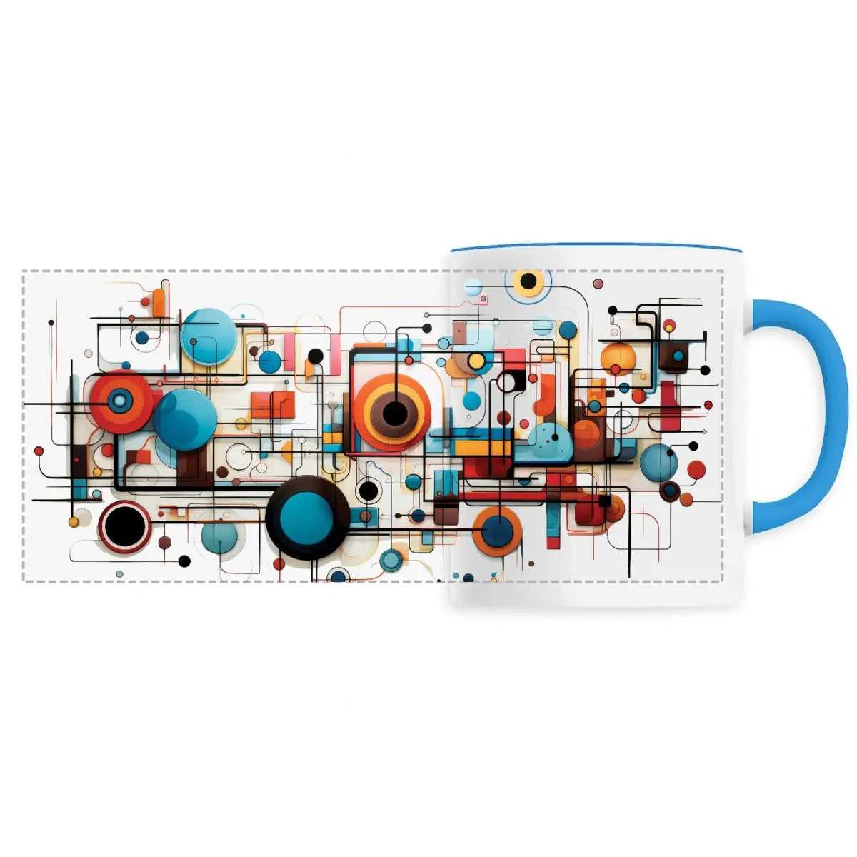 Mug design art contemporain géométrique - Cafétoile