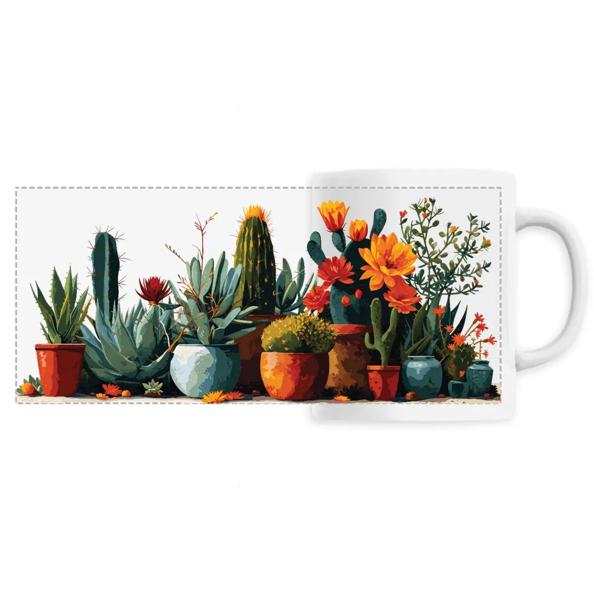 Mug design cactus