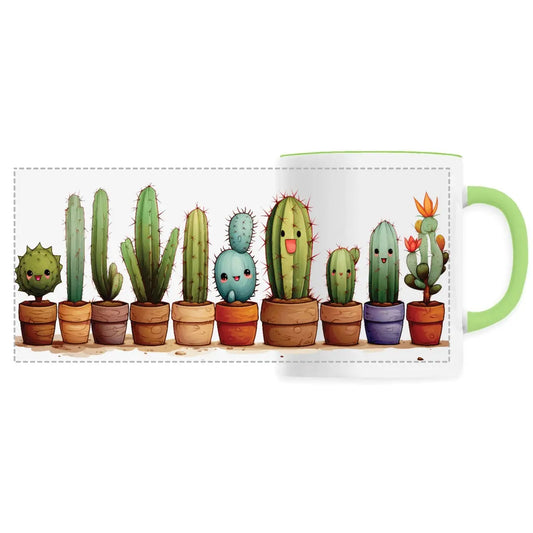 Mug design cactus en pot