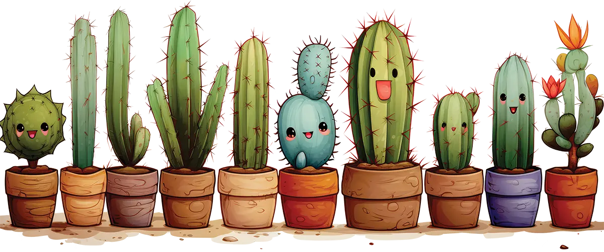 Mug design cactus en pot