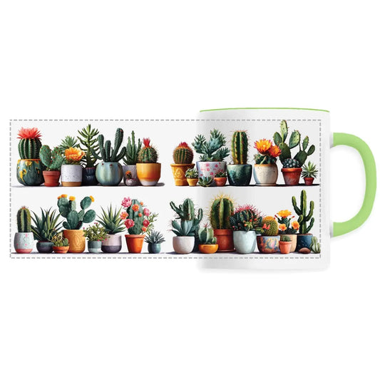 Mug design cactus en pot