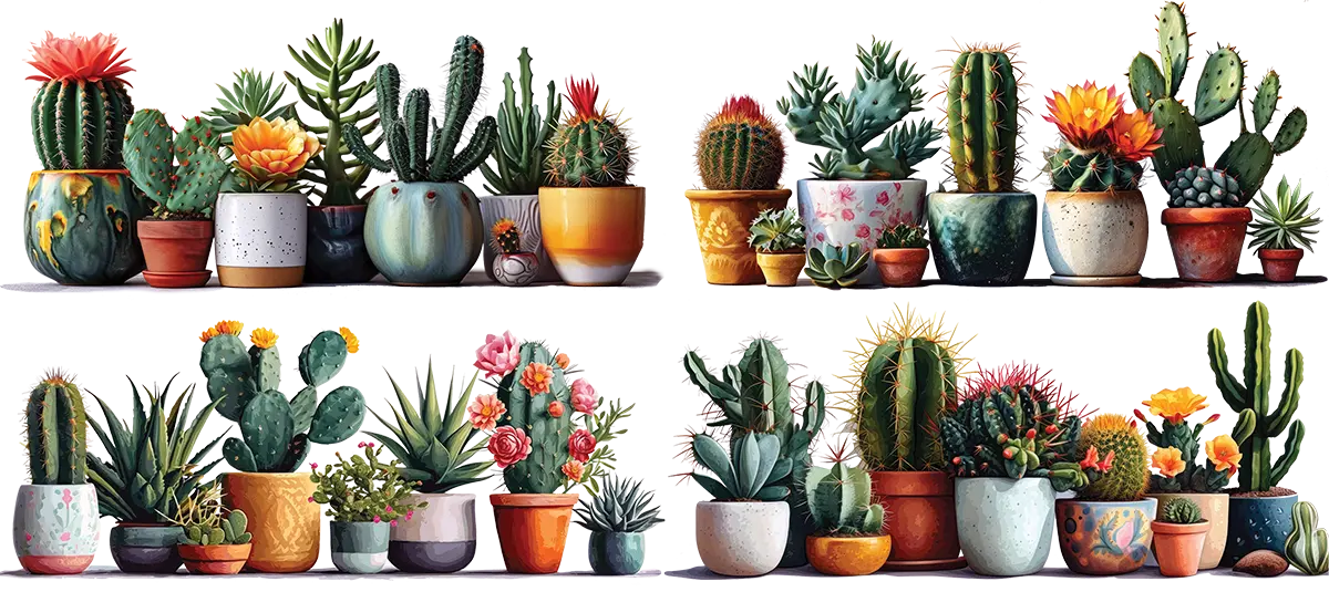 Mug design cactus en pot