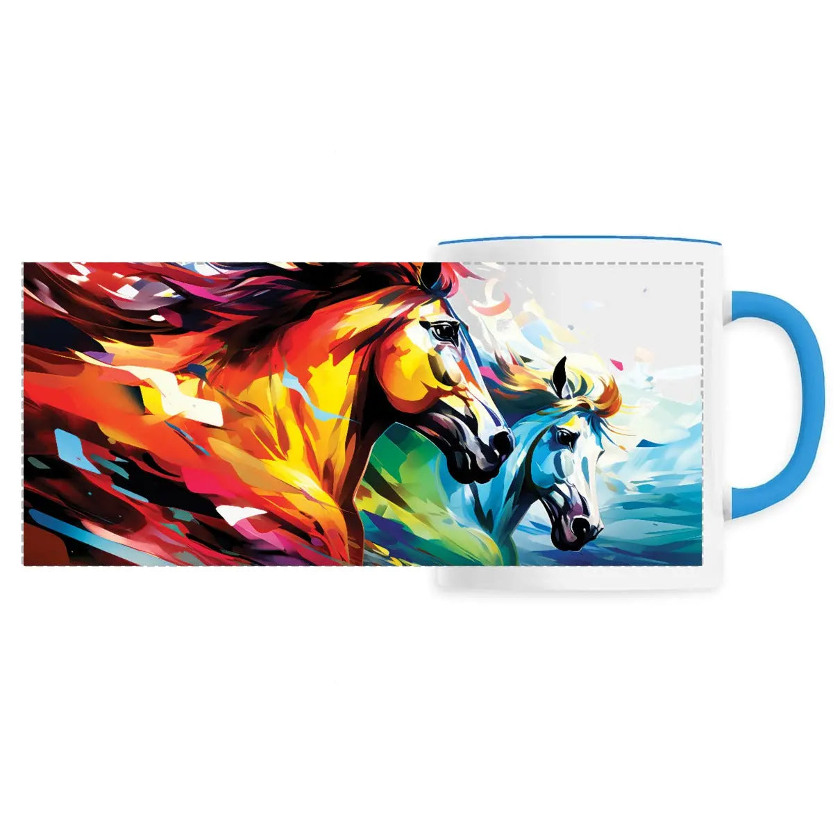 Mug design chevaux