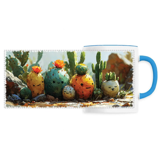 Mug design famille de cactus