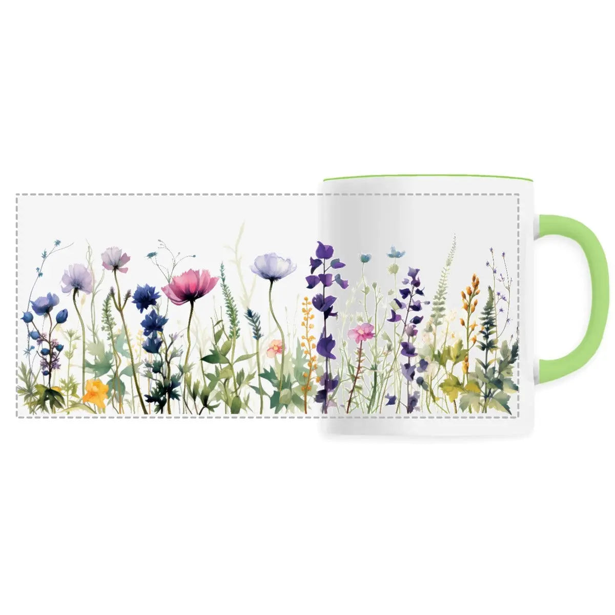 Mug design fleurs sauvages