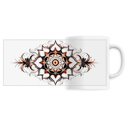 Mug design long mandala orange