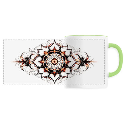 Mug design long mandala orange