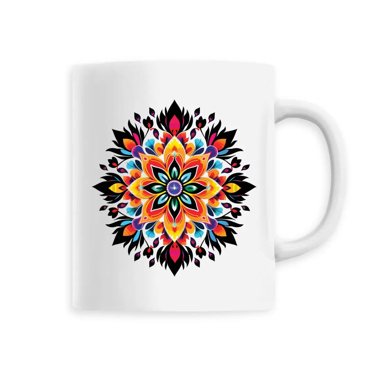 Mug design mandala multicolore