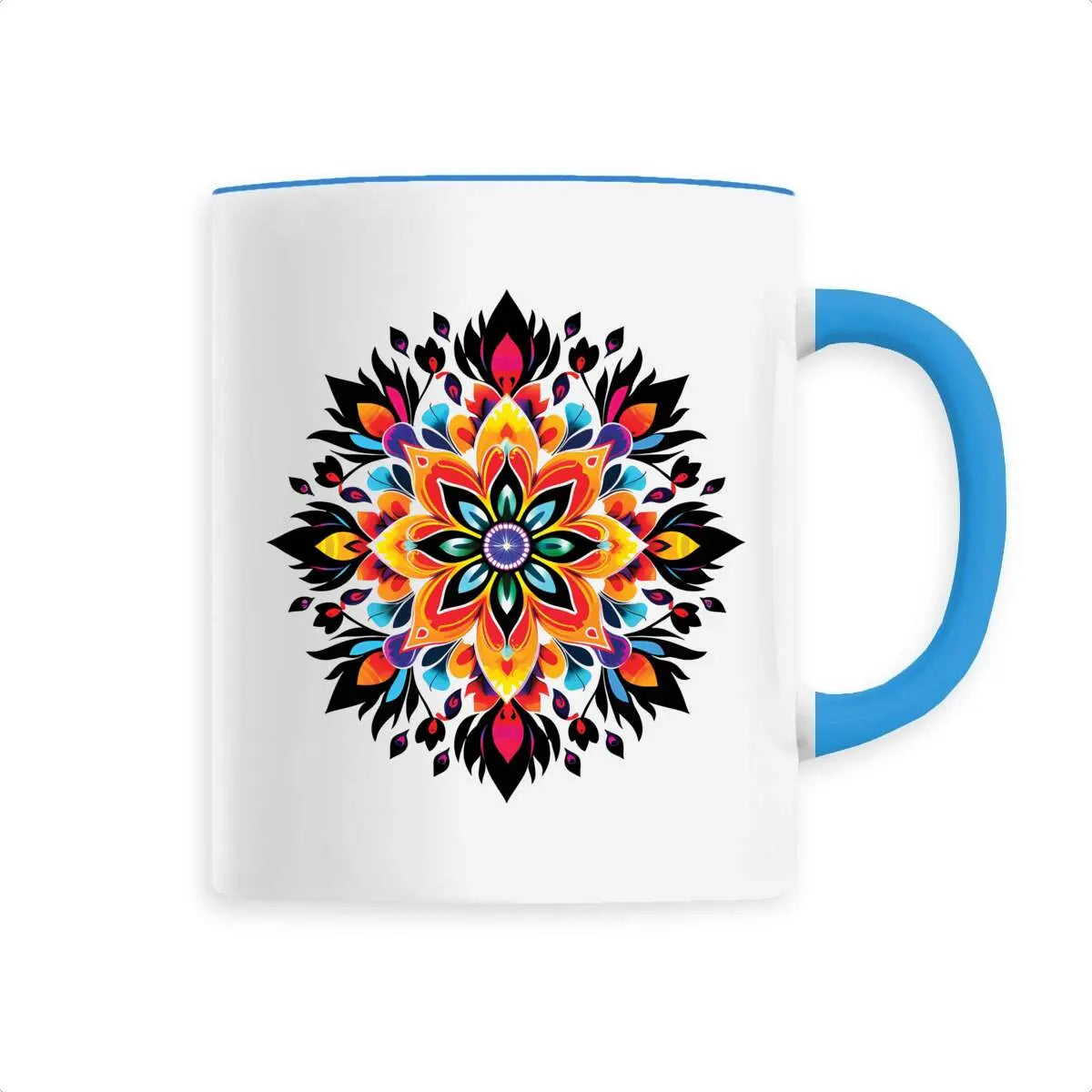 Mug design mandala multicolore