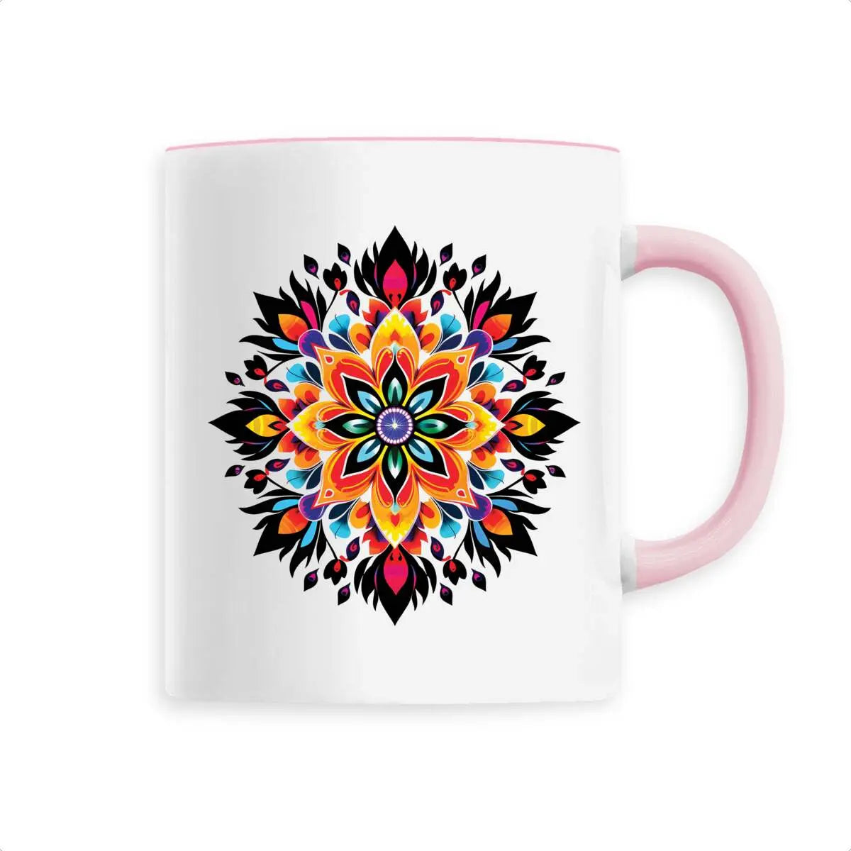 Mug design mandala multicolore