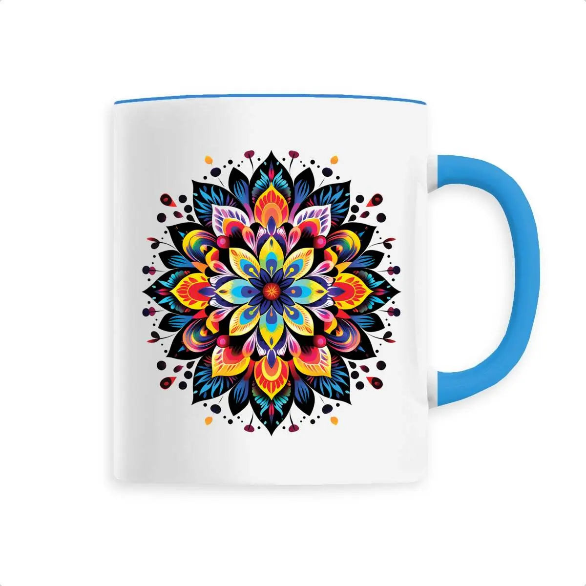 Mug design mandala multicolore