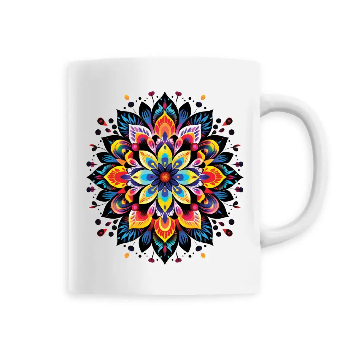 Mug design mandala multicolore