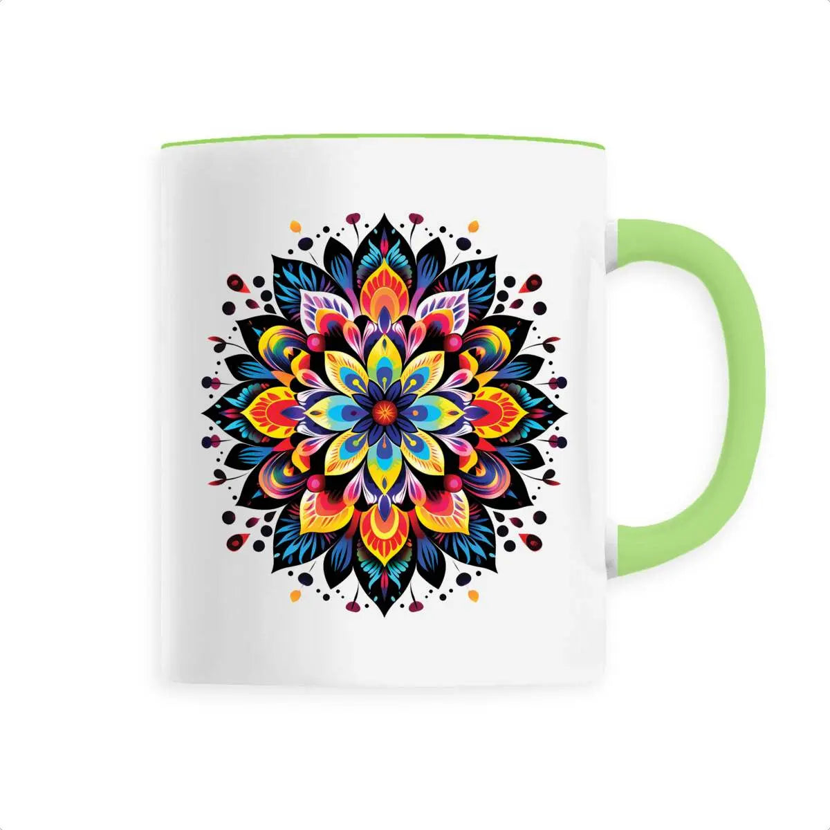 Mug design mandala multicolore