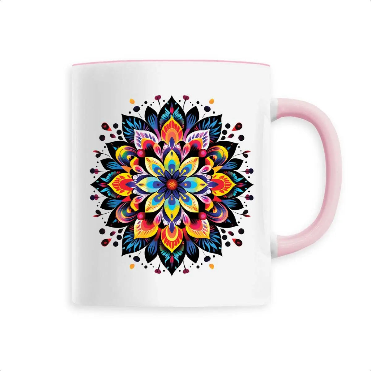 Mug design mandala multicolore