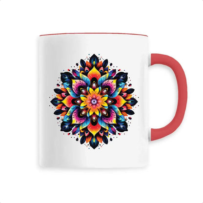 Mug design mandala multicolore