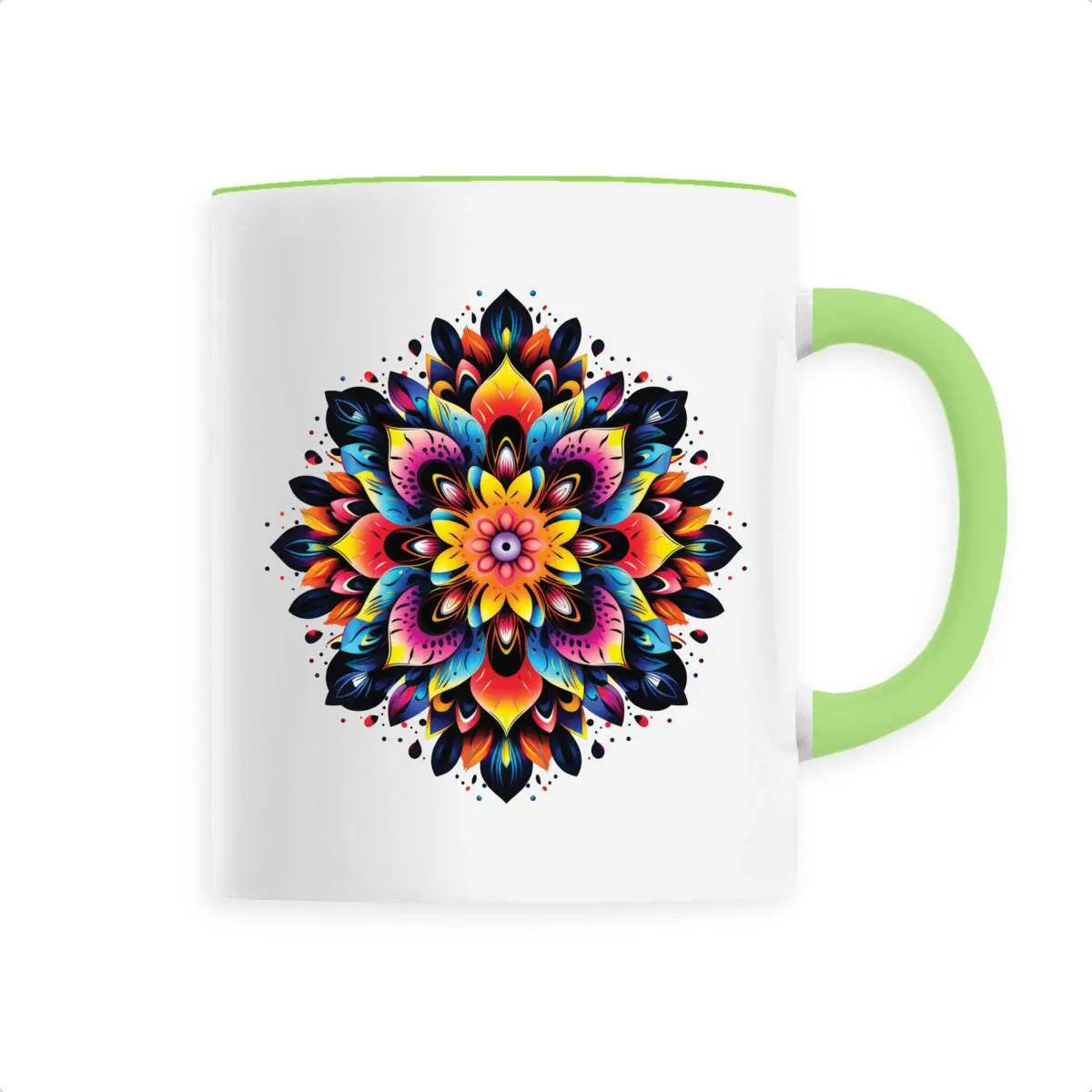 Mug design mandala multicolore