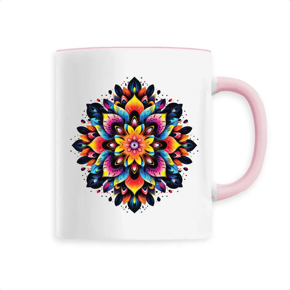 Mug design mandala multicolore