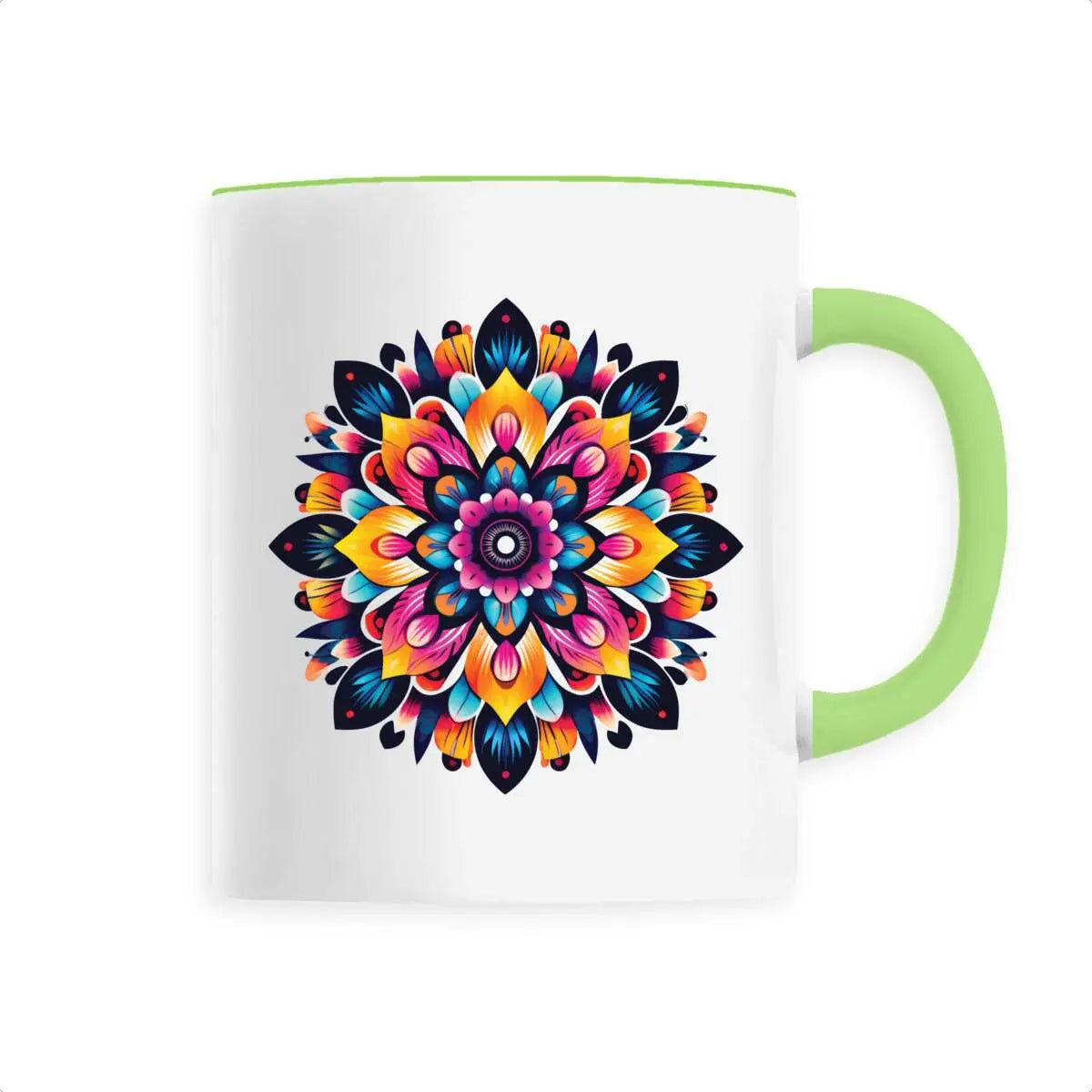 Mug design mandala multicolore