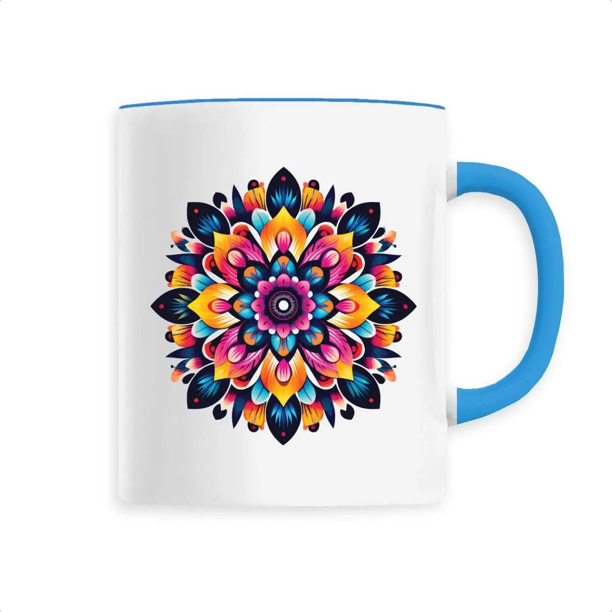 Mug design mandala multicolore