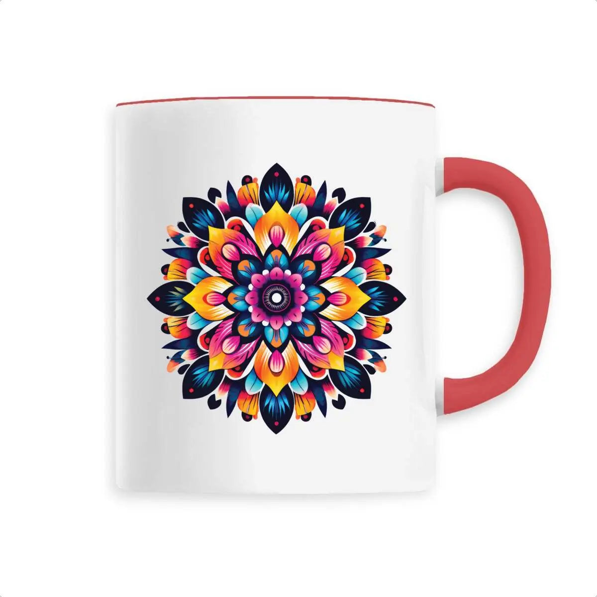 Mug design mandala multicolore