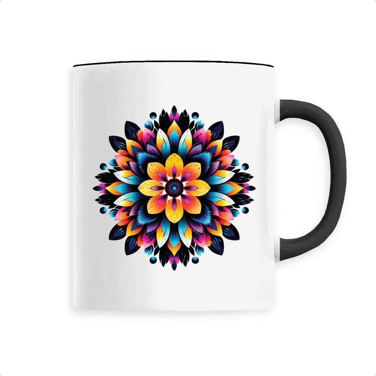 Mug design mandala multicolore