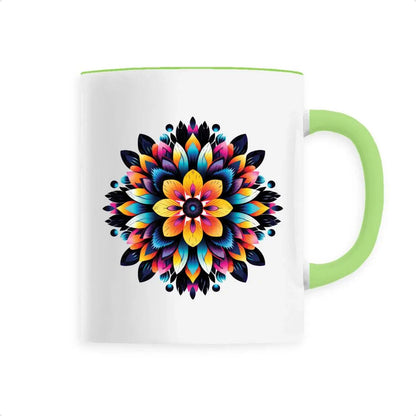 Mug design mandala multicolore