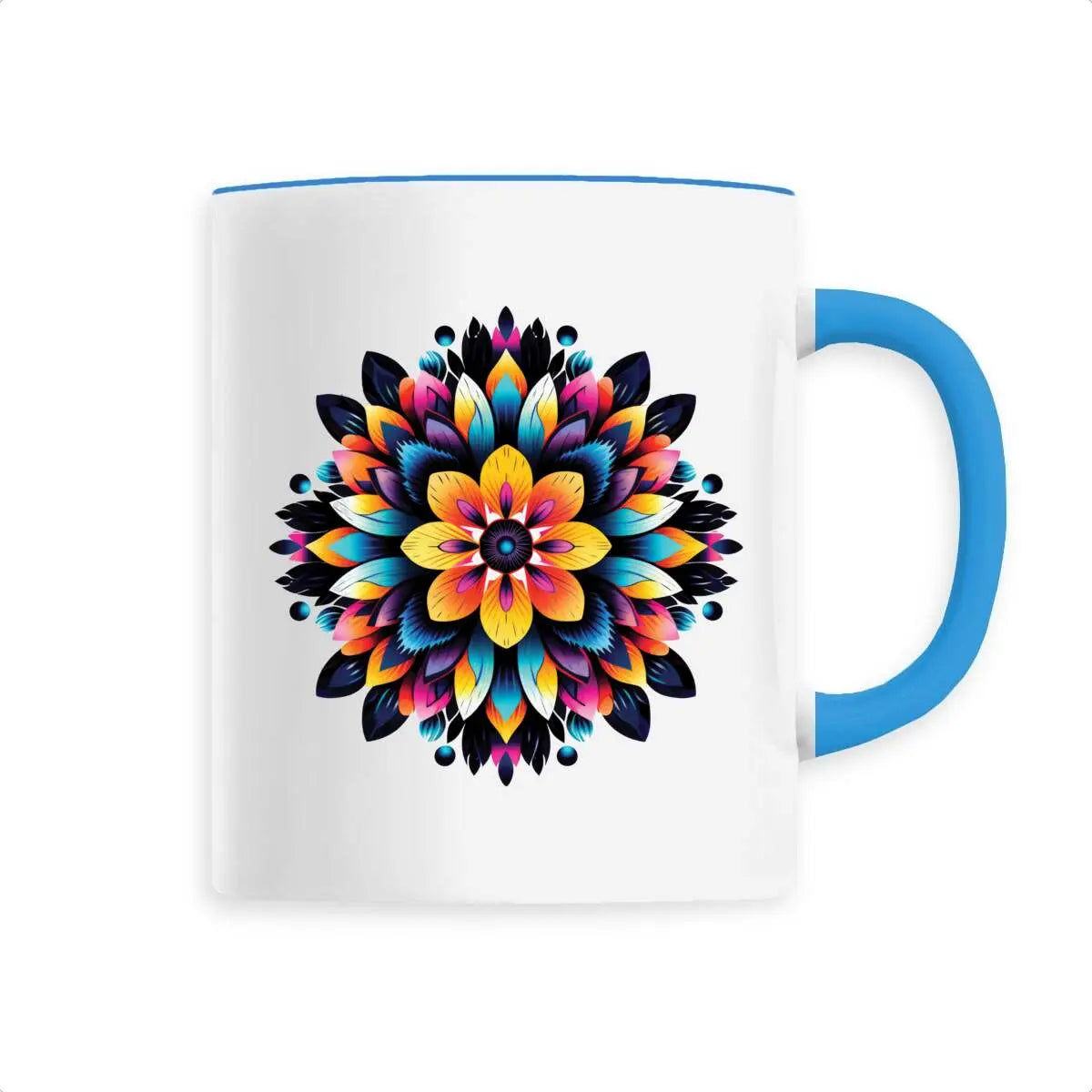 Mug design mandala multicolore