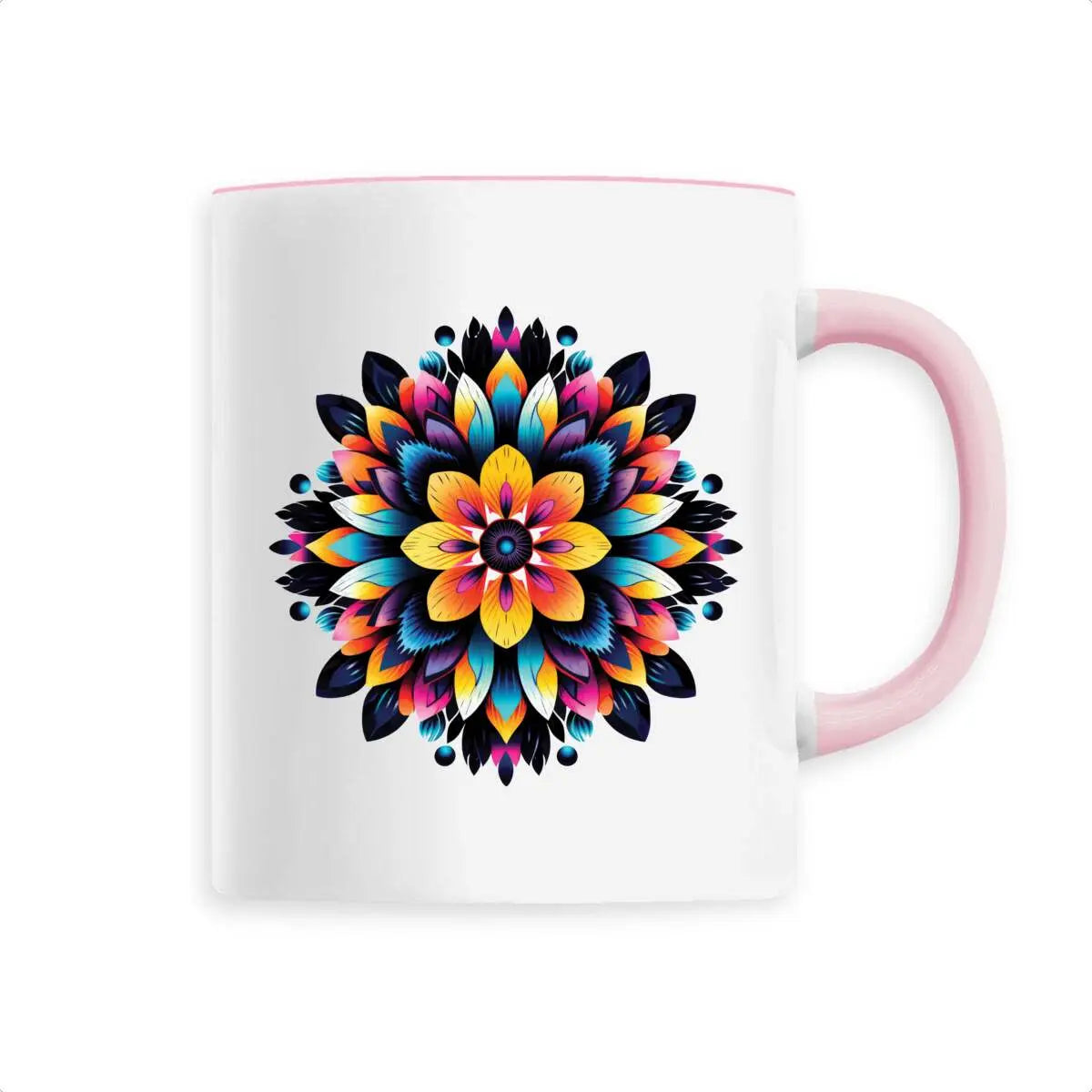 Mug design mandala multicolore