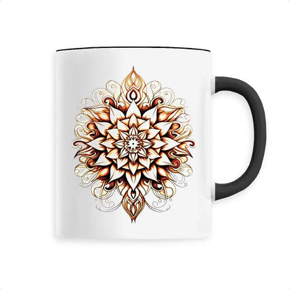 Mug design mandala orange