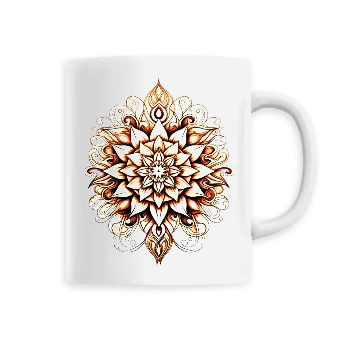 Mug design mandala orange