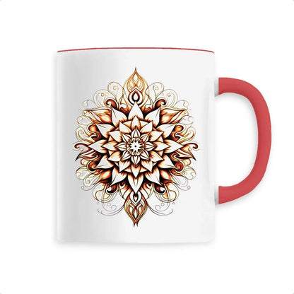 Mug design mandala orange