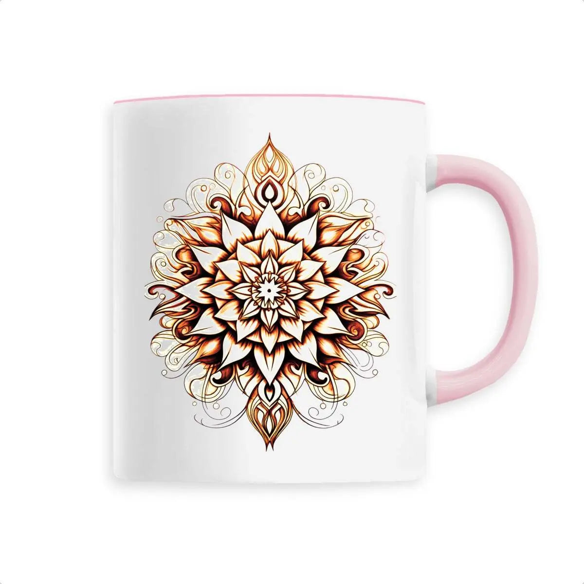 Mug design mandala orange