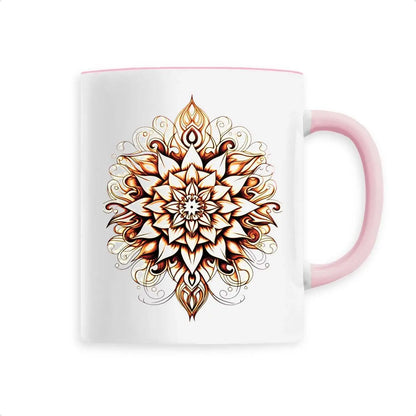 Mug design mandala orange