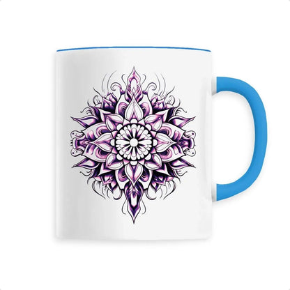 Mug design mandala violet-rose