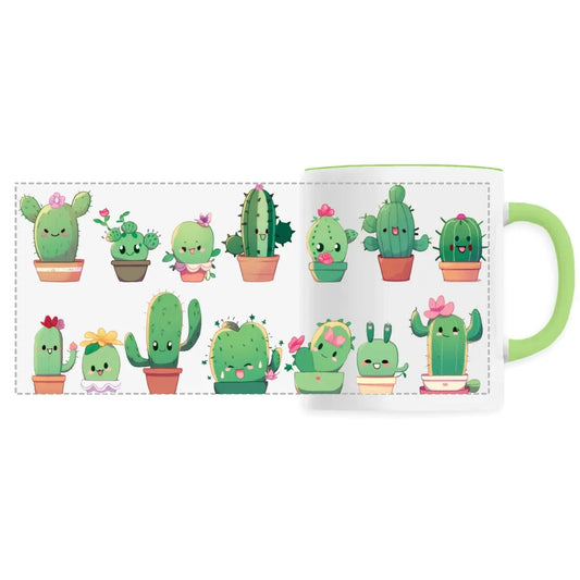 Mug design mignon cactus en pot