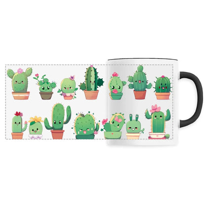 Mug design mignon cactus en pot