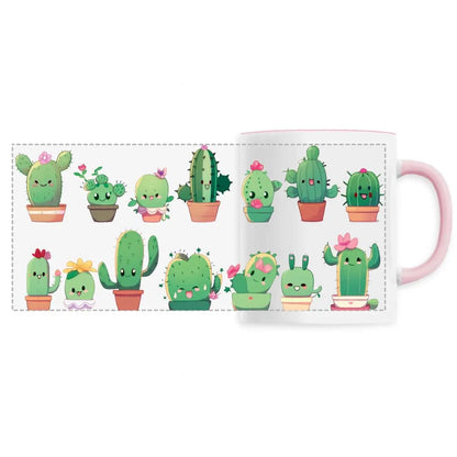 Mug design mignon cactus en pot