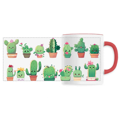 Mug design mignon cactus en pot