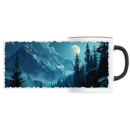 Mug design montagne dans la nuit - Cafétoile