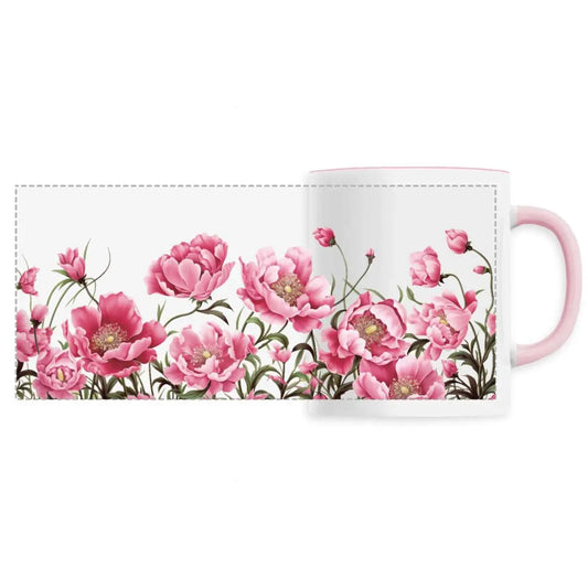 Mug design pivoines