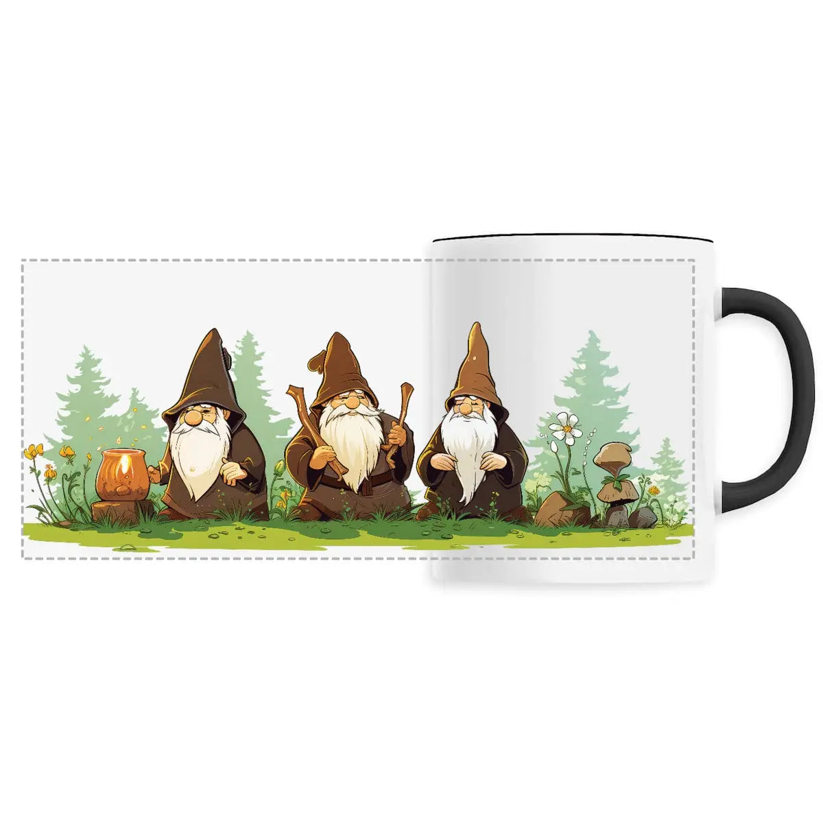 Mug design trois petits druides - Cafétoile