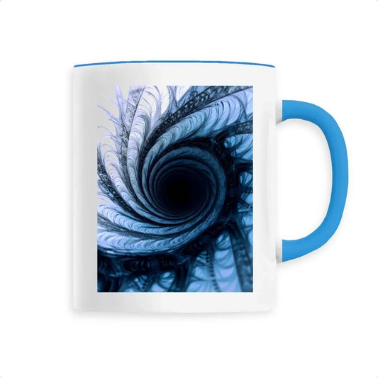 Mug design trou noir bleu - Cafétoile