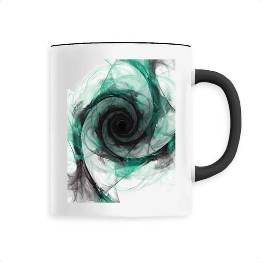 Mug design trou noir cyan - Cafétoile