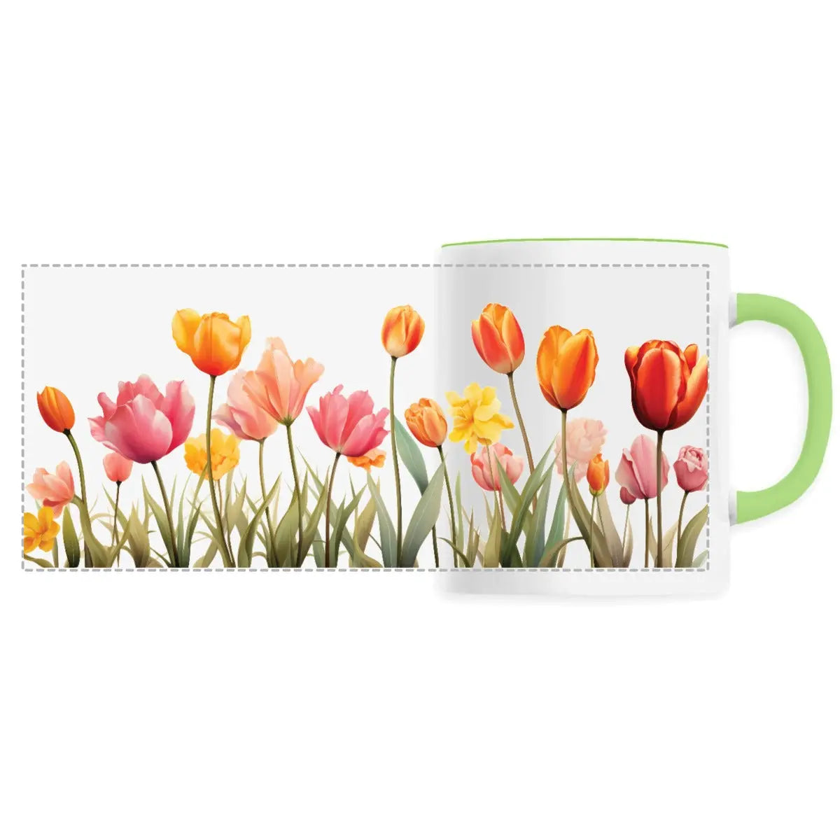 Mug design tulipes