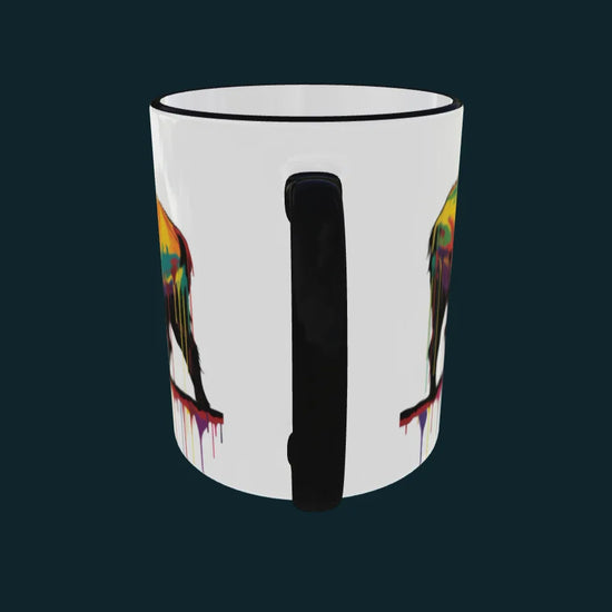 Vidéo d'un mug qui tourne sur lui même avec le design "Buffles"